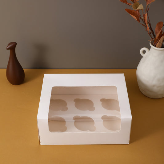 6 Hole Cupcake box (Large Window)